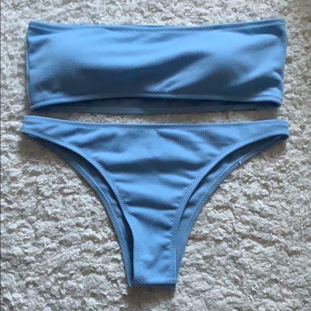 Baby blue bikini